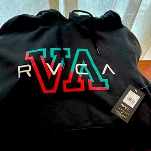 RVCA Hampton Hoodie - Size L - Black - NWT